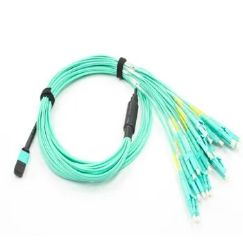 8 Fiber MTP έως 8 X LC Duplex OM4 50/125µm Καλώδιο Breakout Fiber Multimode